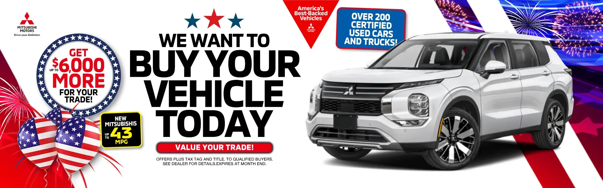 We Want To Buy Your Vehicle Today